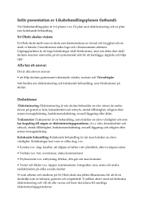 Inför presentation av Likabehandlingsplanen (lathund):