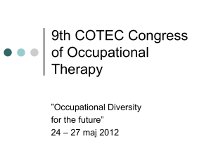 Reflektioner från europeisk konferens, COTEC