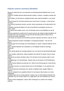 Popular science summary (Swedish)