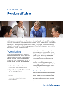 Pensionsstiftelser