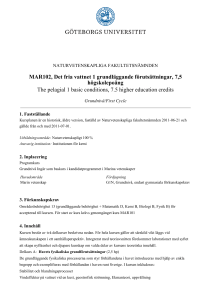 Kursguide - Course Syllabus