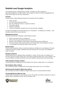 Statistik med Google Analytics