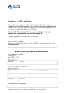 Autogiro på renhållningsfakturor