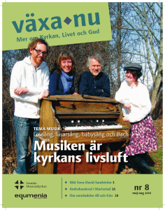 Musiken är kyrkans livsluft