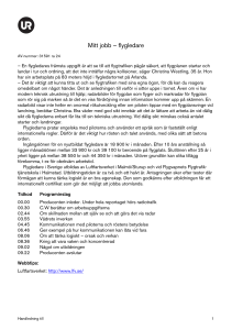 Mitt jobb – flygledare