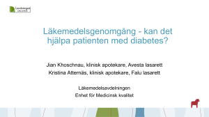 Läkemedelsgenomgång - kan det hjälpa patienten med diabetes?
