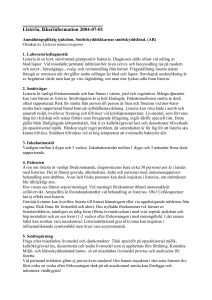 Listeria, läkarinformation 2004-07-01