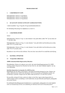 Methylphenidate Alternova tablet SmPC