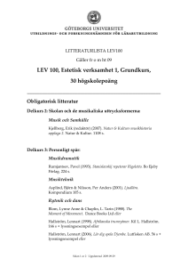 Alltför mycket mycket i kursplanen har karbonpapper från LEV100