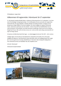 Välkommen till regionmöte i Härnösand 16-17