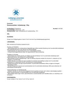 Examensarbete i arbetsterapi, 15hp - LiU