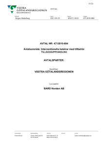 Avtal SN4712010-004 Bard