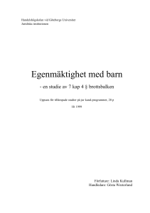 Egenmäktighet med barn - GUPEA