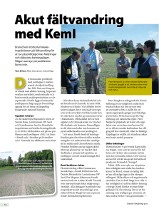 Akut fältvandring med KemI