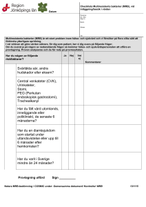 MRB-checklista som patient kan fylla i själv