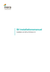 Sil installationsmanual