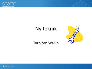 Ny teknik - SiteBase