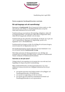 Remiss ang Handikappförbundens namnbyte