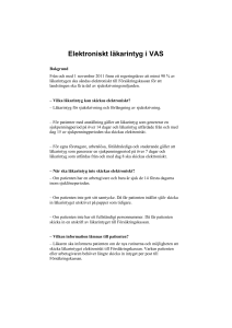 Elektroniskt läkarintyg i VAS