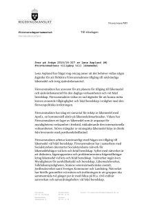 Försvarsmaktens tillgång till läkemedel