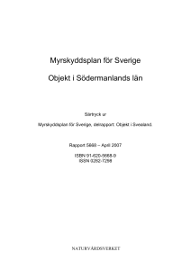 Myrskyddsplan för Sverige Objekt i