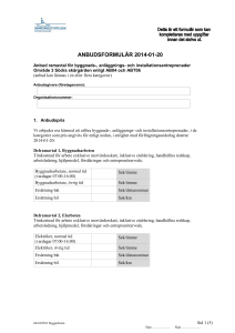 ANBUDSFORMULÄR ÅÅÅÅ-MM-DD