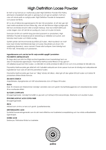 High Definition Loose Powder