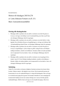 201516V593 Barn i konsumtionssamhället