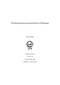 Problemlösning med geometriska avbildningar