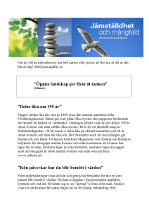 Öppna landskap ger flykt åt tanken” ”Delar lika om 195
