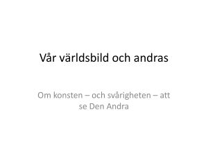 Vår världsbild och andras