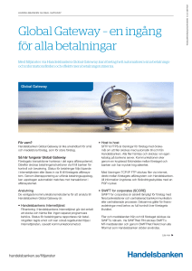 Global Gateway - Handelsbanken
