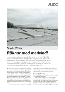 Räknar med medvind!