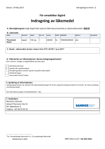 Indragning av läkemedel