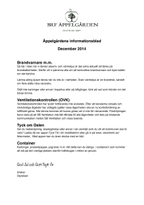 Äppelgårdens informationsblad December 2014