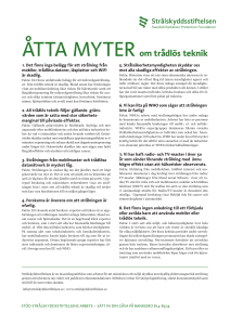 ÅTTA MYTERom trådlös teknik