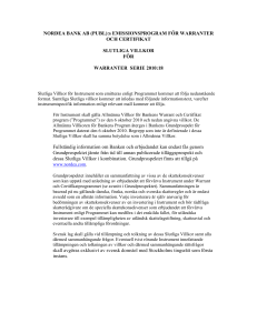 NORDEA BANK AB (PUBL):s EMISSIONSPROGRAM FR
