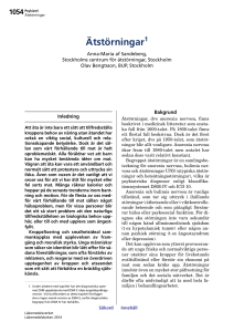 Ätstörningar – Läkemedelsboken 2014