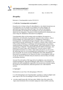 Vetenskapsrådets jävspolicy