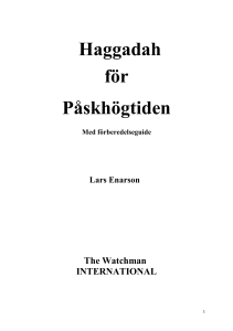 Haggadah för Påskhögtiden - The Watchman International