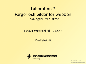 Laboraxon 7 Färger och bilder för webben - Medieteknik
