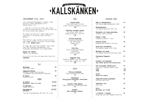 välkommen till oss! käk mindre käk öl* vin* sött