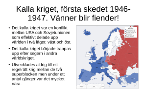 Kalla kriget, första skedet 1946