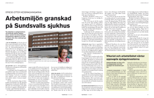 Arbetsmiljön granskad på sundsvalls sjukhus