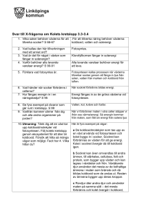 Svar till X-frågorna om Kolets kretslopp 3.3-3.4