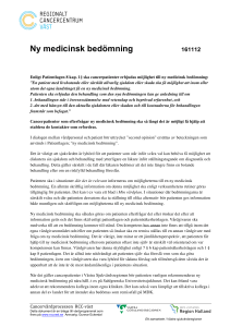 Ny medicinsk bedömning