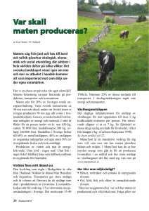 Var skall maten produceras?