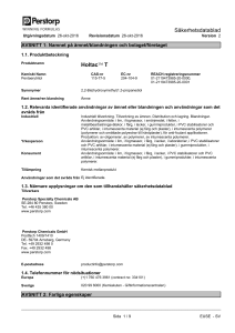 Säkerhetsdatablad Holtac™ T