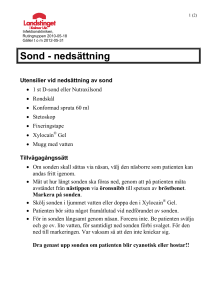 Sond - nedsättning