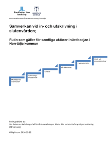 Samverkan vid in- och utskrivning i slutenvården